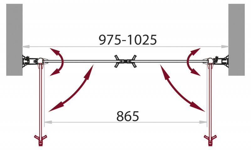 Дверь в проем BelBagno Sela B-2 100 прозрачное