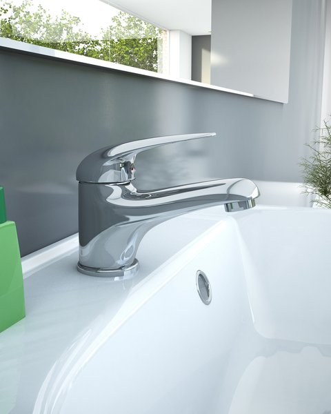 Смеситель для умывальника с донным клапаном Ravak Suzan SN 011.00, X070001