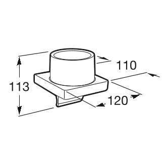 Настенный дозатор для мыла Roca Tempo, A817037001