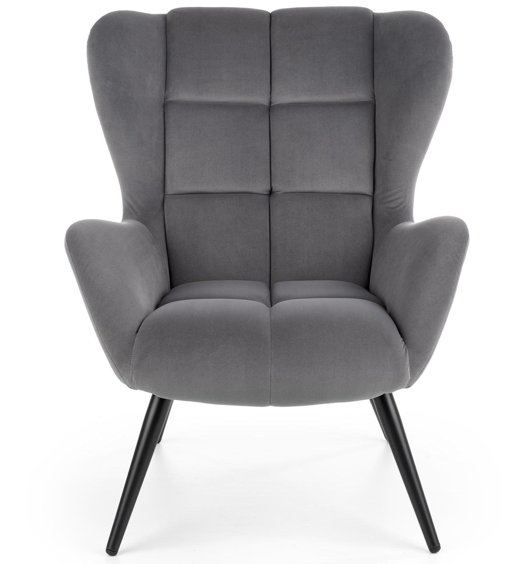 Кресло Halmar Tyrion серый/черный, V-CH-TYRION-FOT-POPIEL