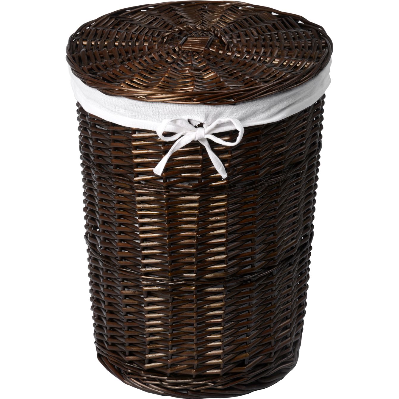 Плетеная корзина для белья с крышкой WasserKRAFT Elbe, WB-740-L