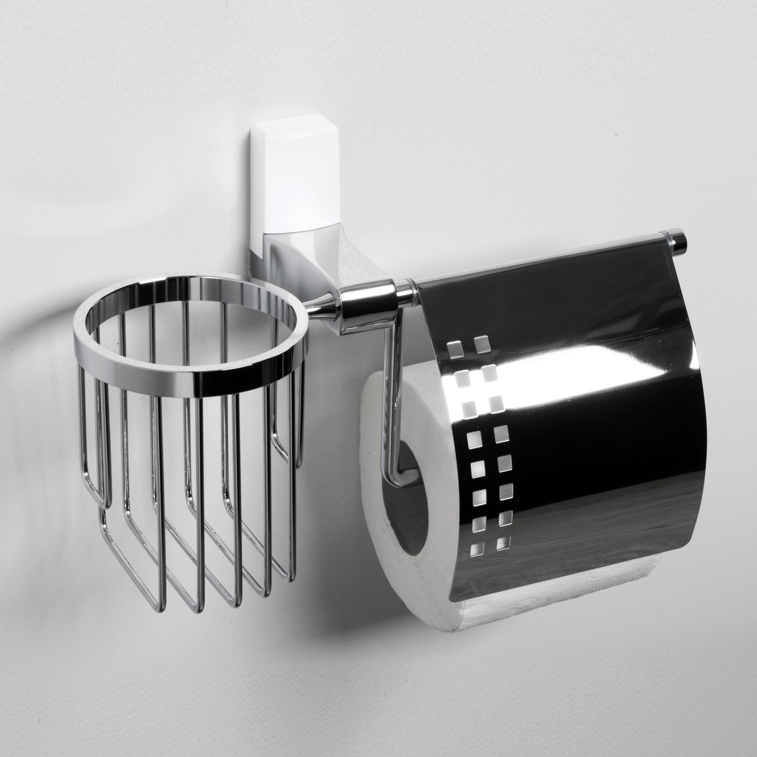 Держатель туалетной бумаги и освежителя WasserKRAFT Leine, K-5059WHITE