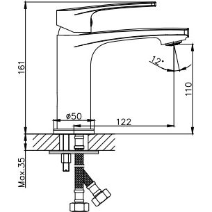 Смеситель для раковины Haiba HB10587