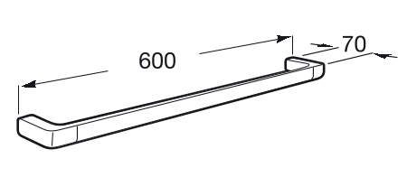 Полотенцедержатель 600 мм Roca Tempo, A817030001