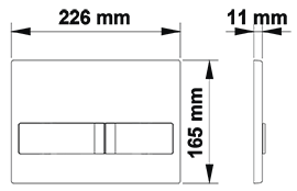 Инсталляция для скрытого монтажа Berges Novum L6 с кнопкой черный глянец, 040216