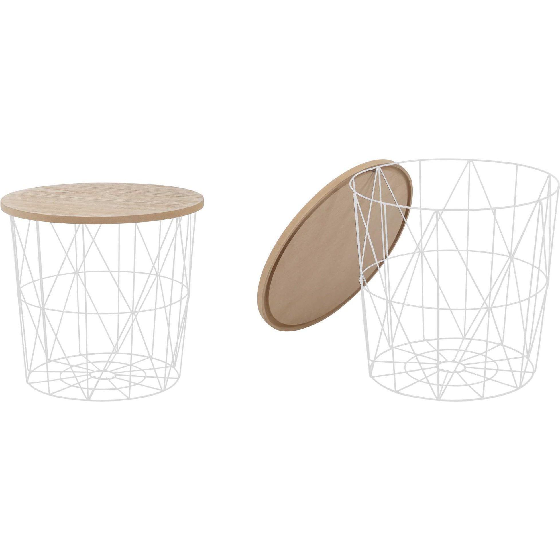 Стол журнальный Halmar Mariffa натуральный/белый, V-CH-MARIFFA-LAW-BIALY/NATURALNY