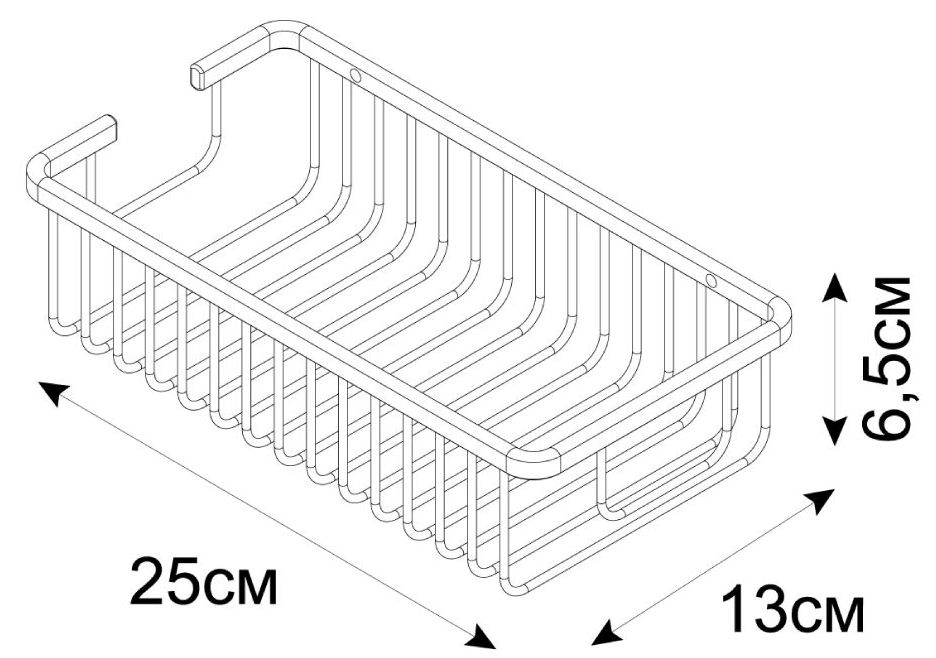 Полка прямоугольная одноэтажная Fixsen Hotel, FX-31050A
