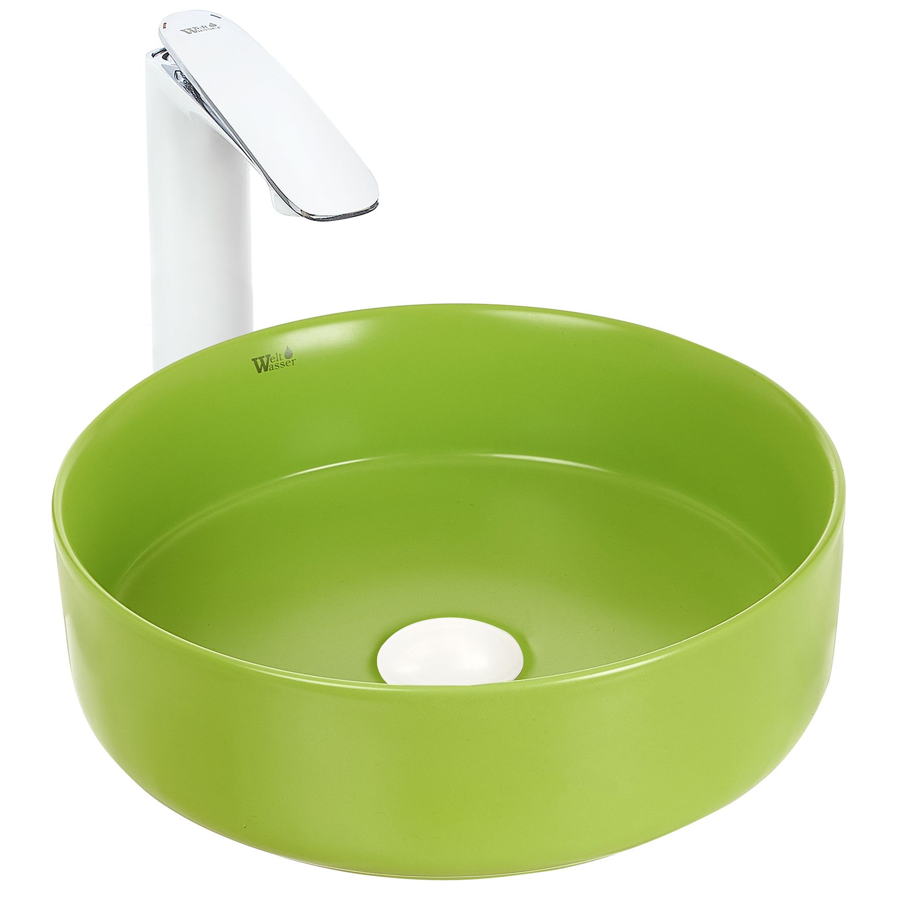 Раковина накладная WeltWasser ELBACH 3134 MGG 35.5x35.5