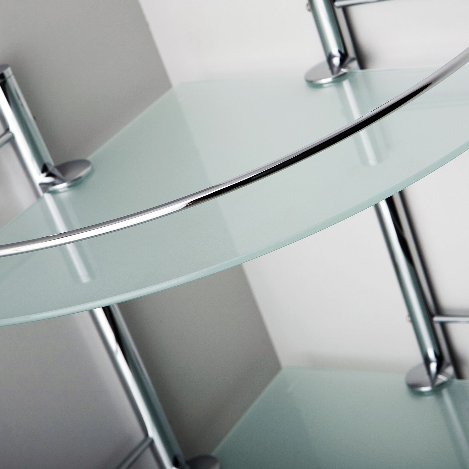 Полка стеклянная угловая, двойная WasserKRAFT, K-3122