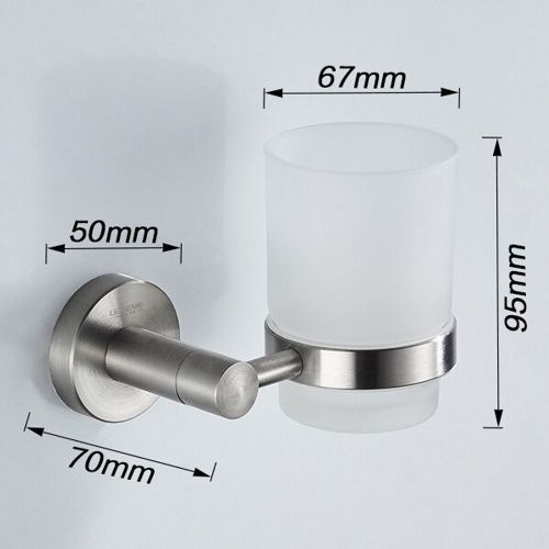 Стакан одинарный (сатин) Ledeme L71706