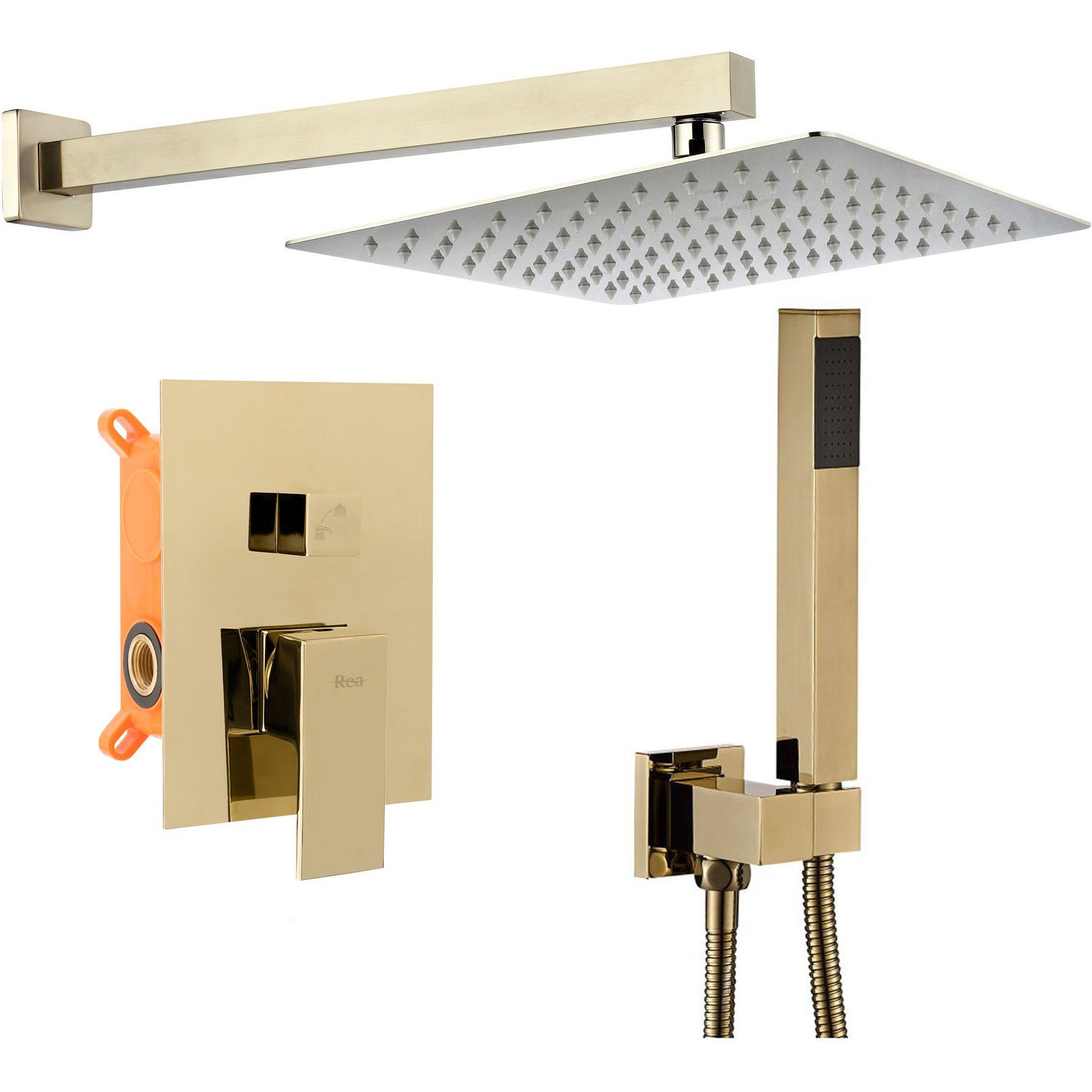 Душевая система Rea Bento L.Gold, REA-P4893