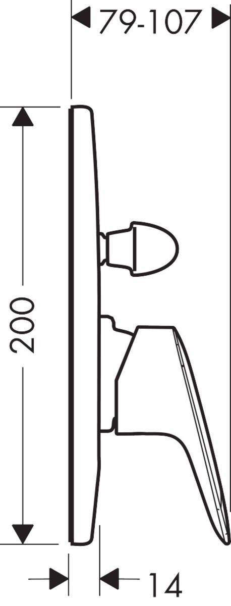 Смеситель для ванны Hansgrohe Logis, 71406000