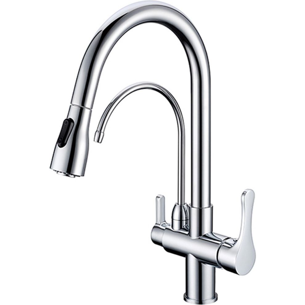 Смеситель для кухни с выжвижным изливом и для фильтрованной воды Ahti Kemi, KM803013