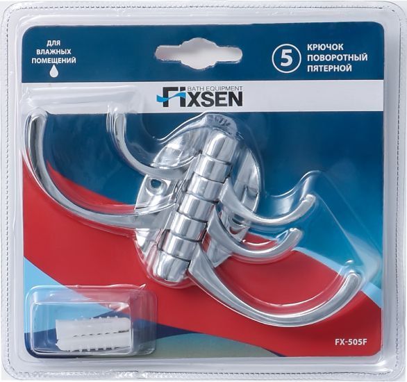 Крючок поворотный пятерной Fixsen, FX-505F