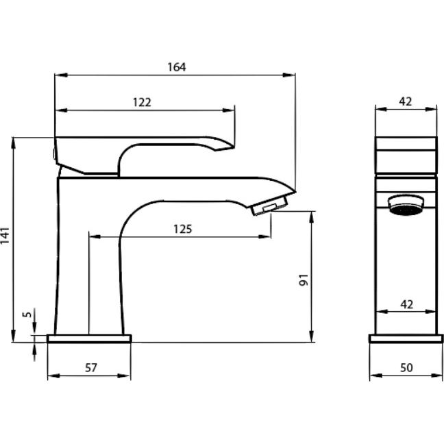 Смеситель для раковины Ahti Kerava Gold, KA201001