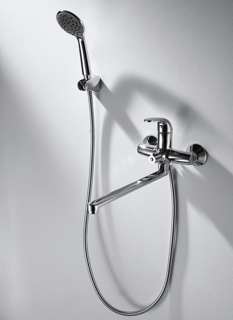 Смеситель для ванны и раковины Bravat Fit F6135188CP-LB