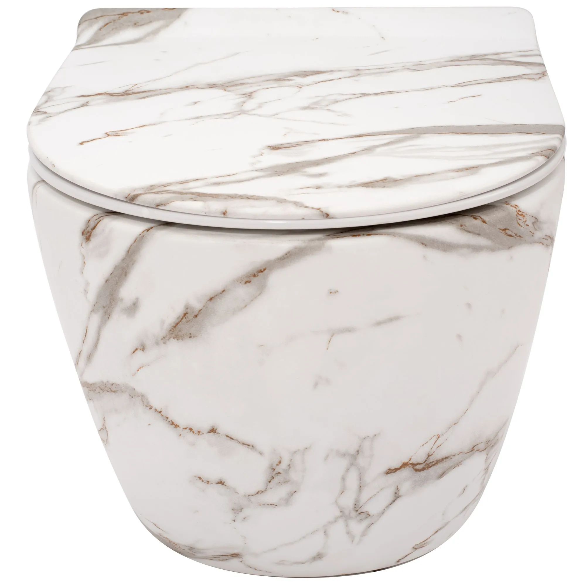 Унитаз подвесной Rea Carlos Duroplast Slim Lava Matt, REA-C8004