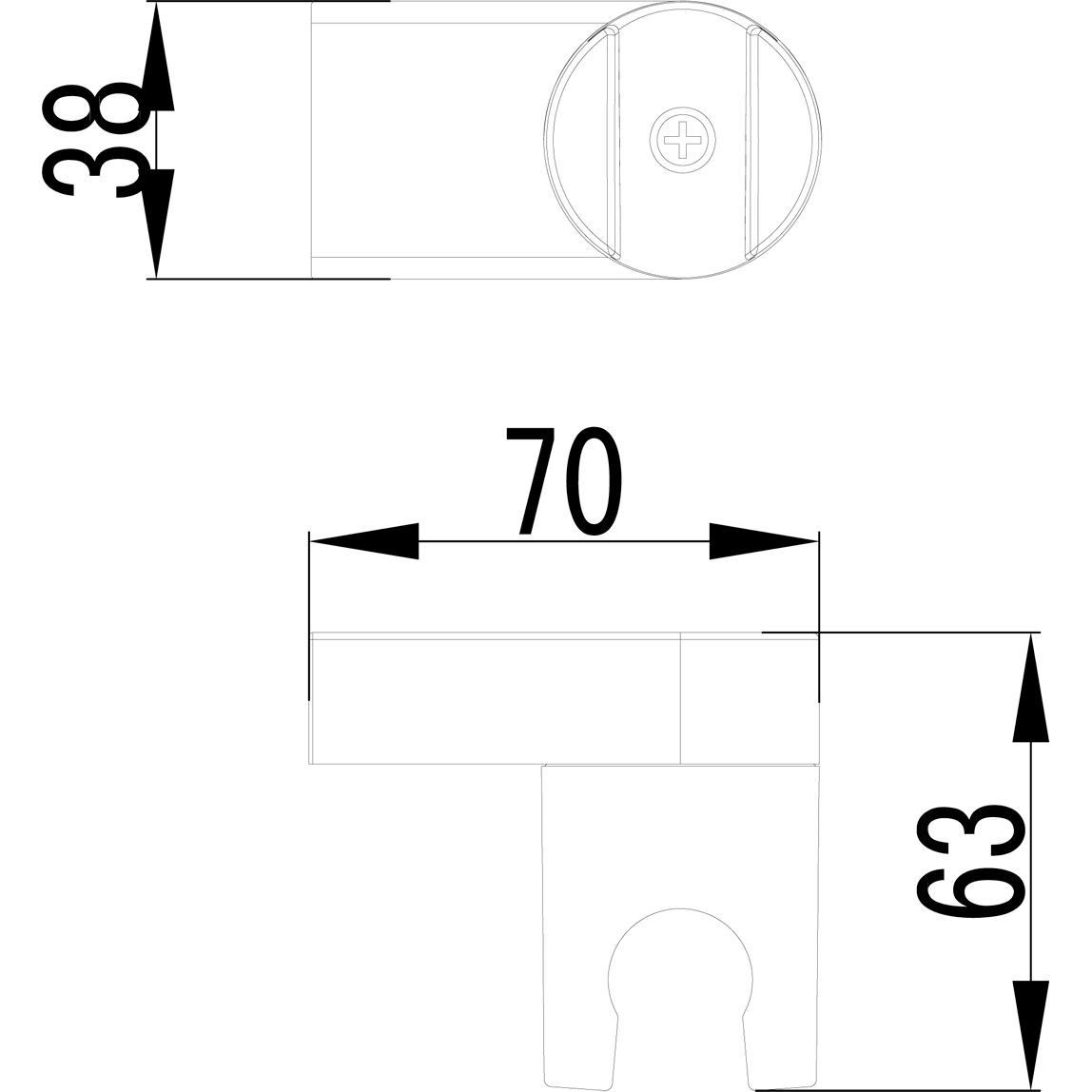 Крепление настенное поворотное для лейки Lemark Unit, LM8013C
