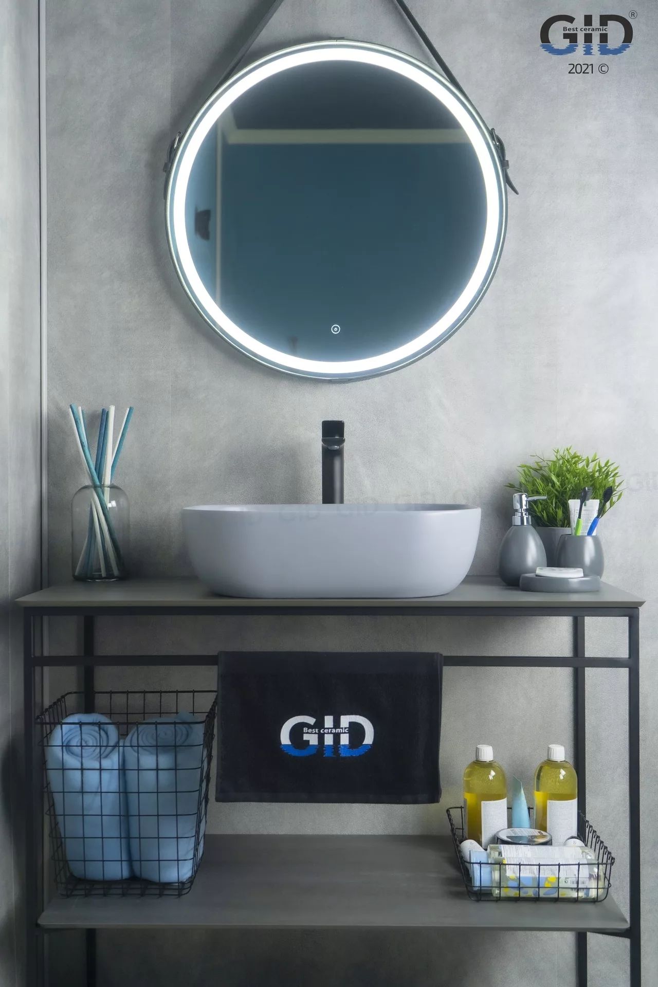 Умывальник Gid GM1302 50x40, 53336