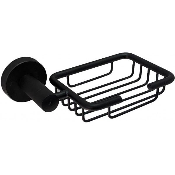 Мыльница настенная стекло (черный) Ledeme L71702B-1