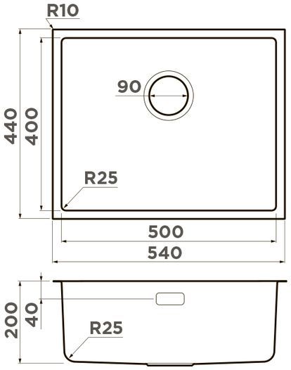 Мойка Omoikiri Tadzava 54-U-IN, 4993512