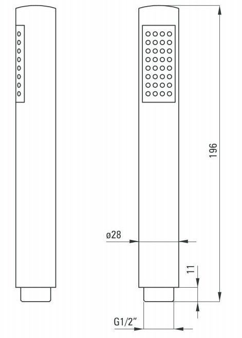 Душевая лейка Deante Round, XNC16SLP1