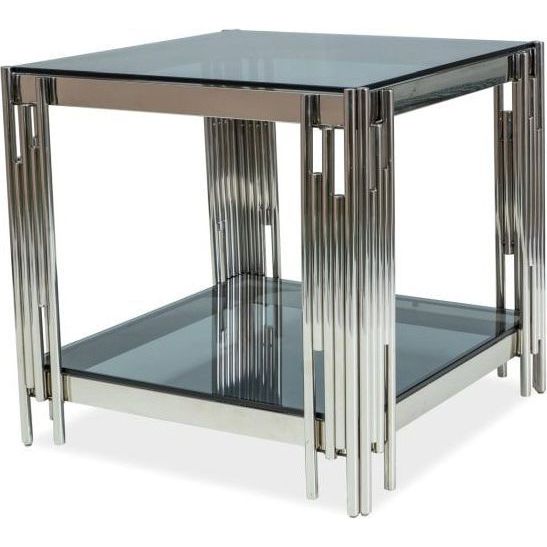 Стол журнальный Signal Fossil B серебряный, FOSSILBSC