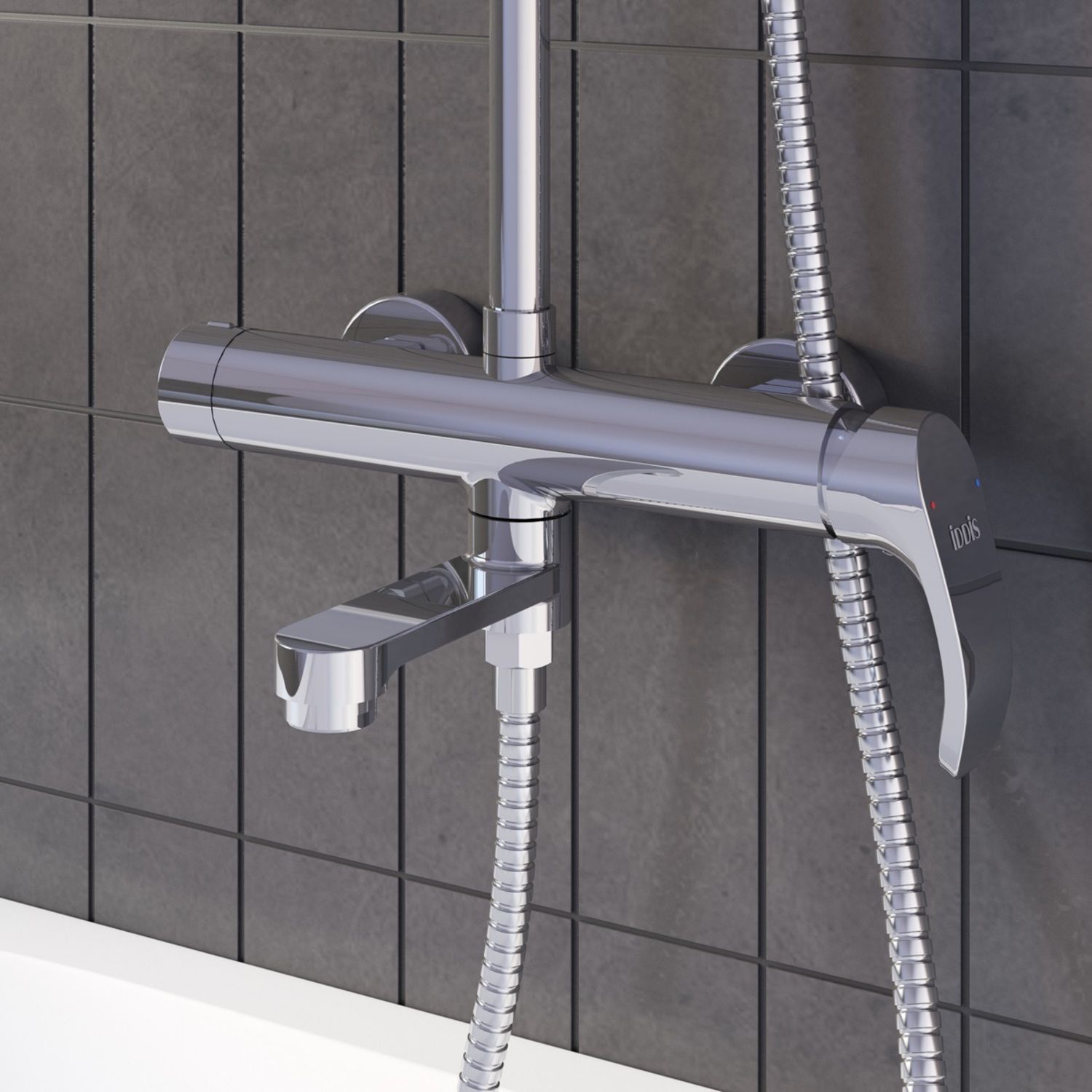 Смеситель с верхним душем, Iddis Joker, JOKSB1Fi06