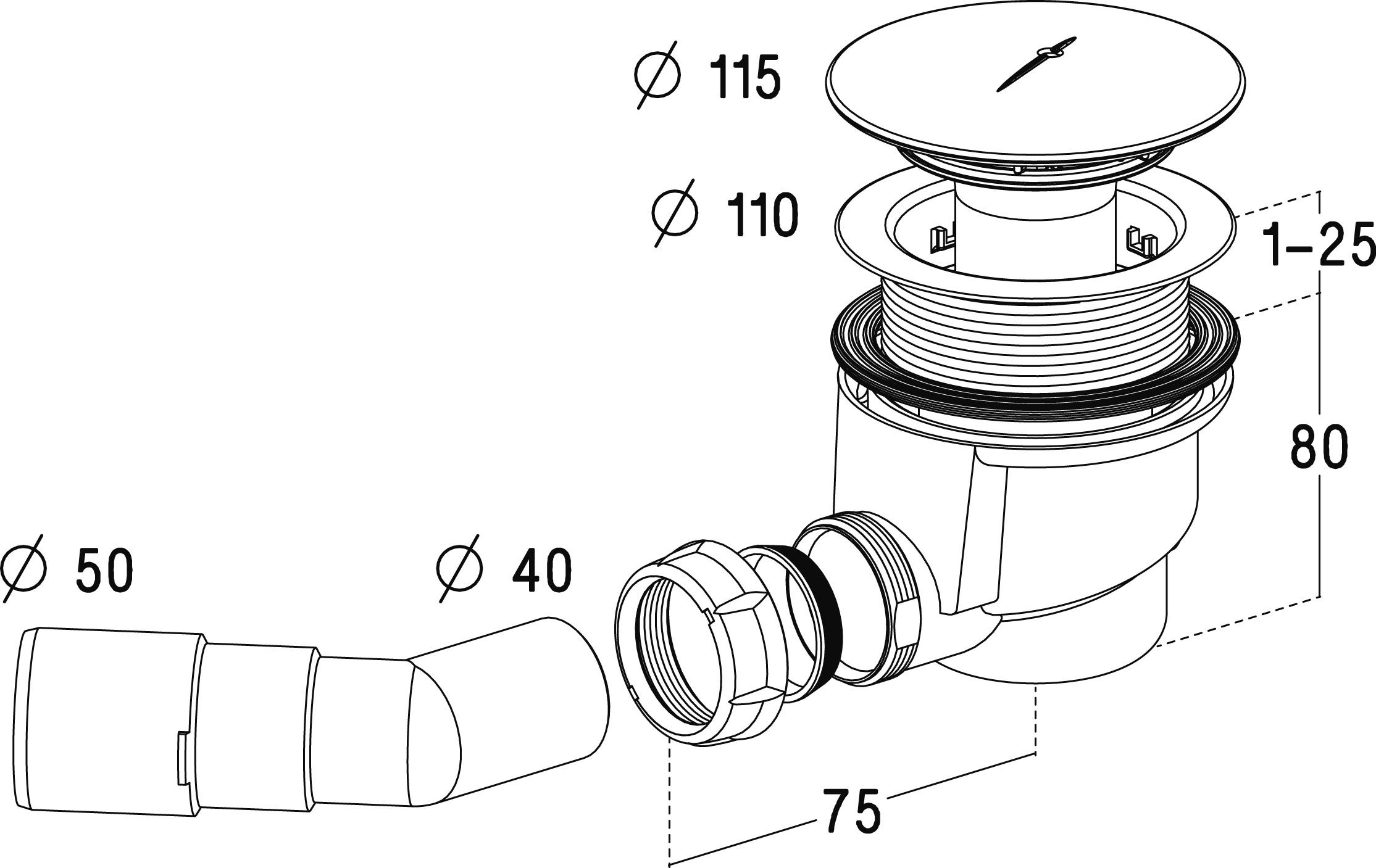 Сифон Radaway 690Р, 690Р