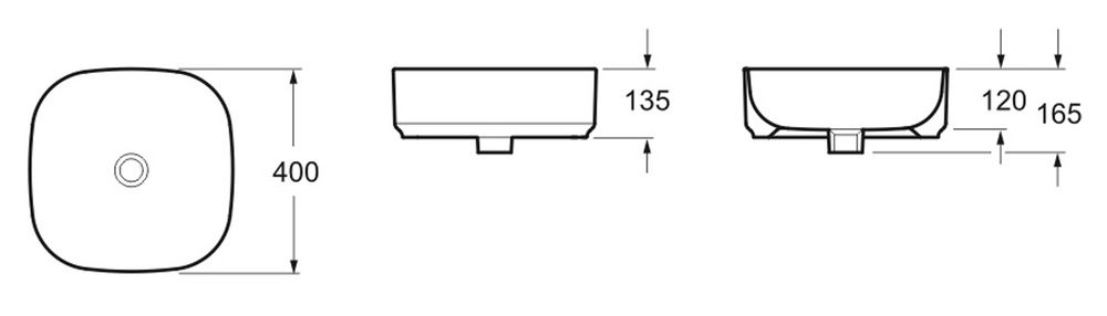 Накладная раковина Lavinia Boho Bathroom Sink Slim, 33311006