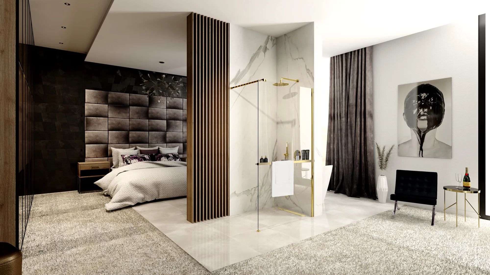 Полка Rea Evo Gold, HOM-00653