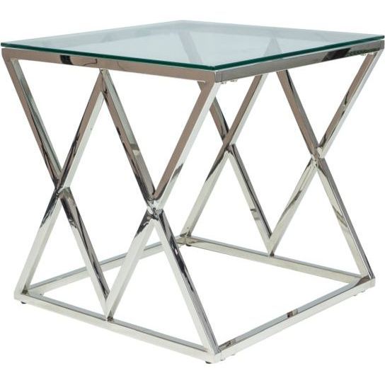 Стол журнальный Signal Zegna B серебряный, ZEGNABS