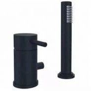 Смеситель для ванны встраиваемый Paffoni Light черный матовый, LIG048NO