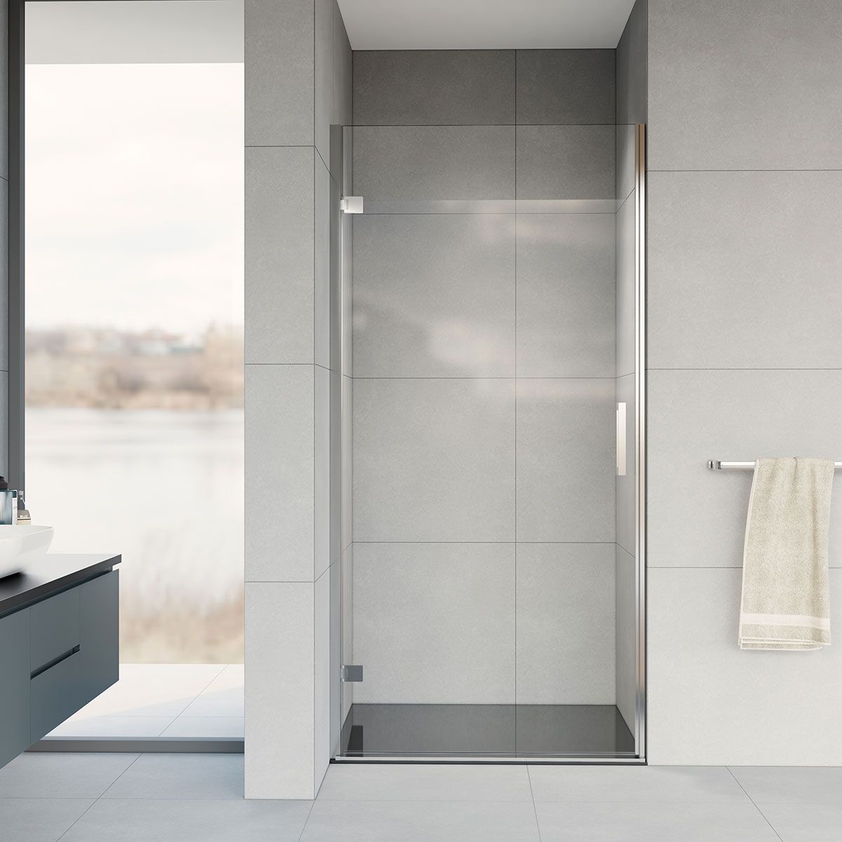 Душевая дверь Vincea Flex 90, VDP-1F900CL