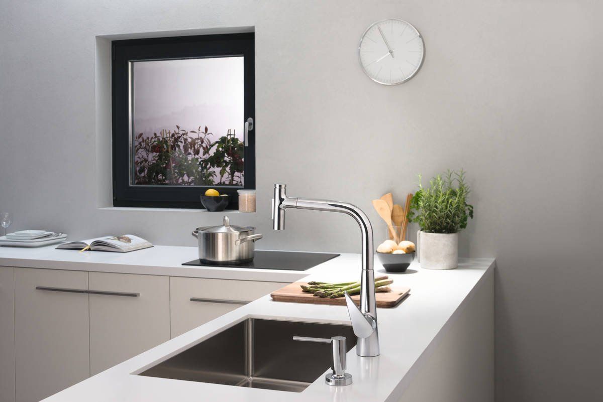 Смеситель для кухни Hansgrohe Talis M51-H300 с душем sBox, 73867000