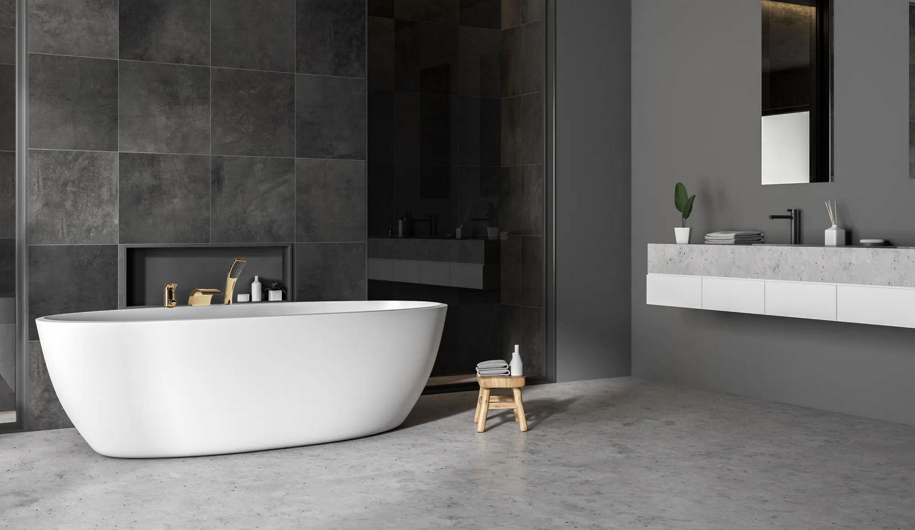 Смеситель для ванны Rea Riven Gold, REA-B0497