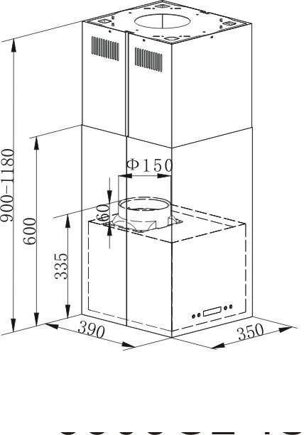 Кухонная вытяжка Maunfeld Bath Light Isla 35 нержавеющая сталь