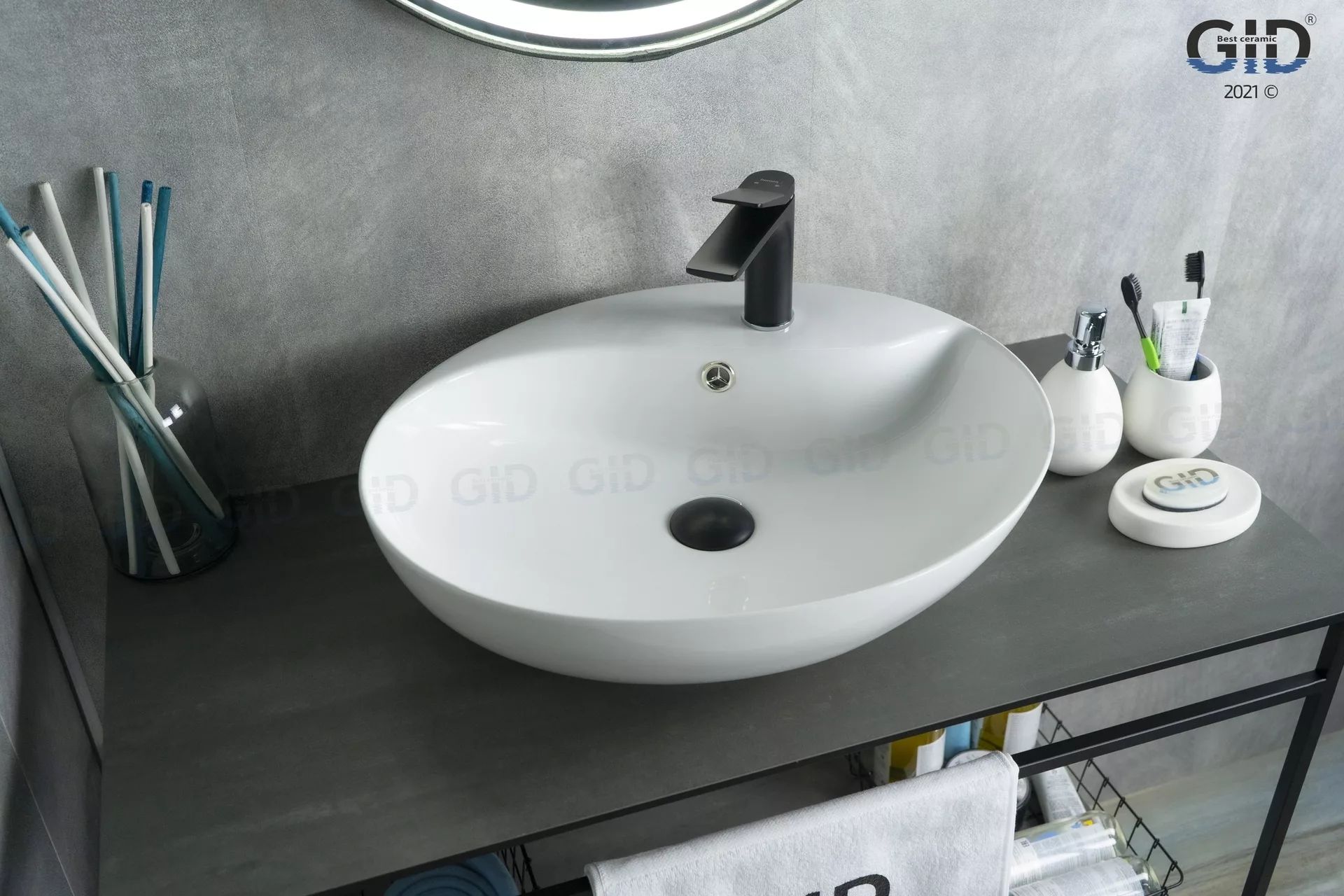 Умывальник Gid N9088 55x45, 51169