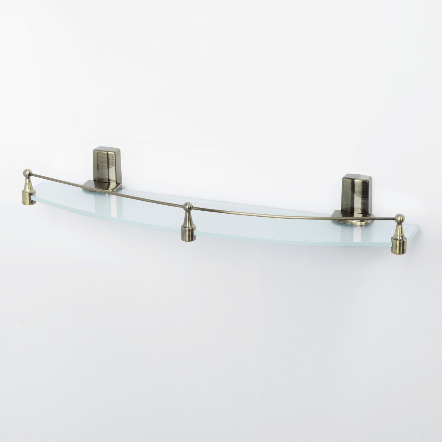 Полка стеклянная с бортиком WasserKRAFT Exter, K-5244