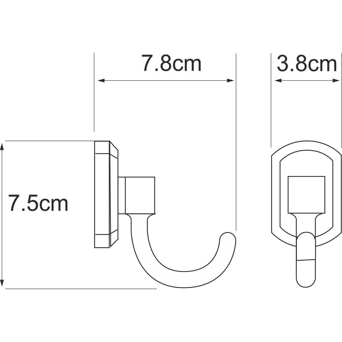 Крючок WasserKRAFT Oder, K-3023