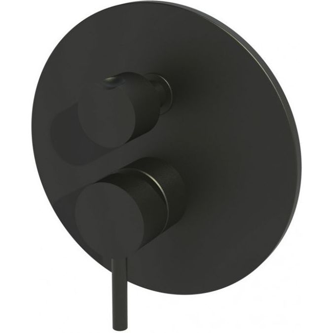 Смеситель для ванны/душа встраиваемый Paffoni Light черный матовый, LIG018NO