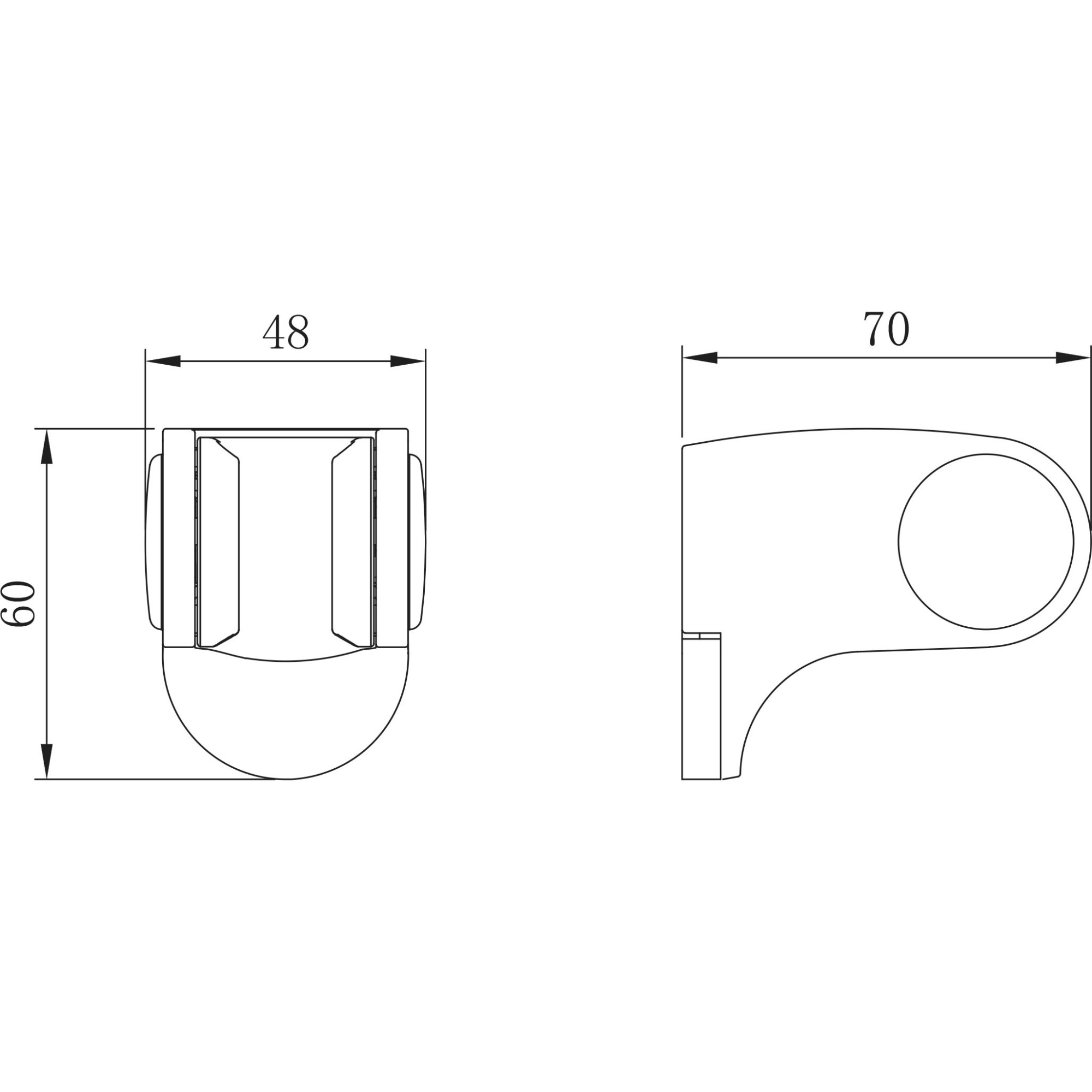 Крепление настенное поворотное для лейки Lemark, LM8083C
