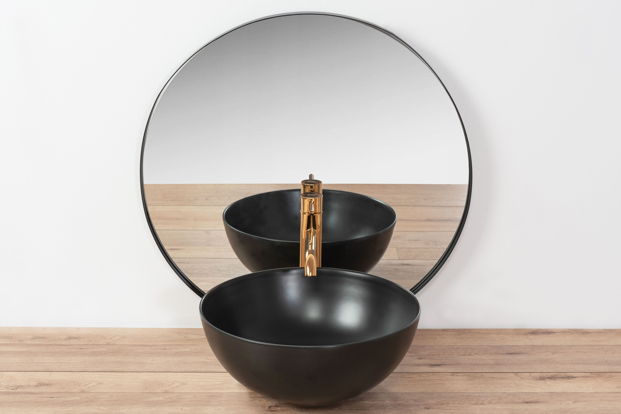 Умывальник Rea Stella Black Mat 36x36, REA-U1890