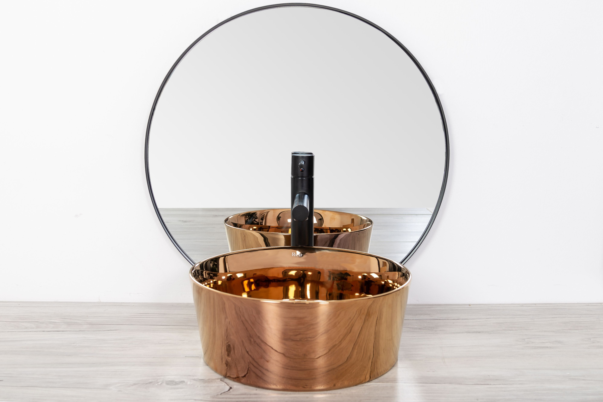 Умывальник Rea Ida Slim Rose Gold 36x36, REA-U7401