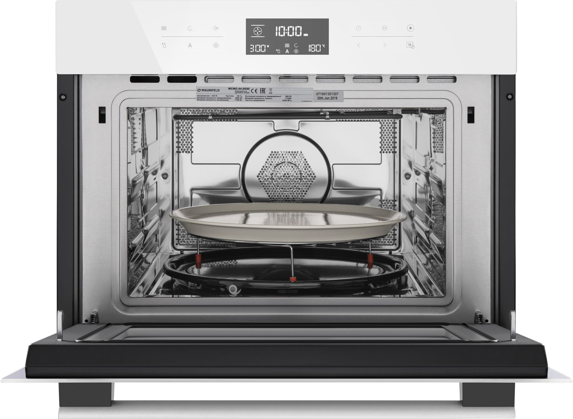 Шкаф духовой электрический с функцией СВЧ Maunfeld, MCMO.44.9GW