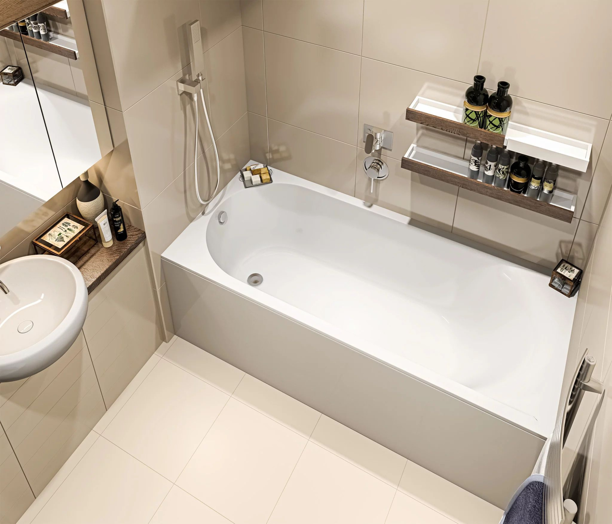 Отдельностоящая ванна BAS Афина 170x75