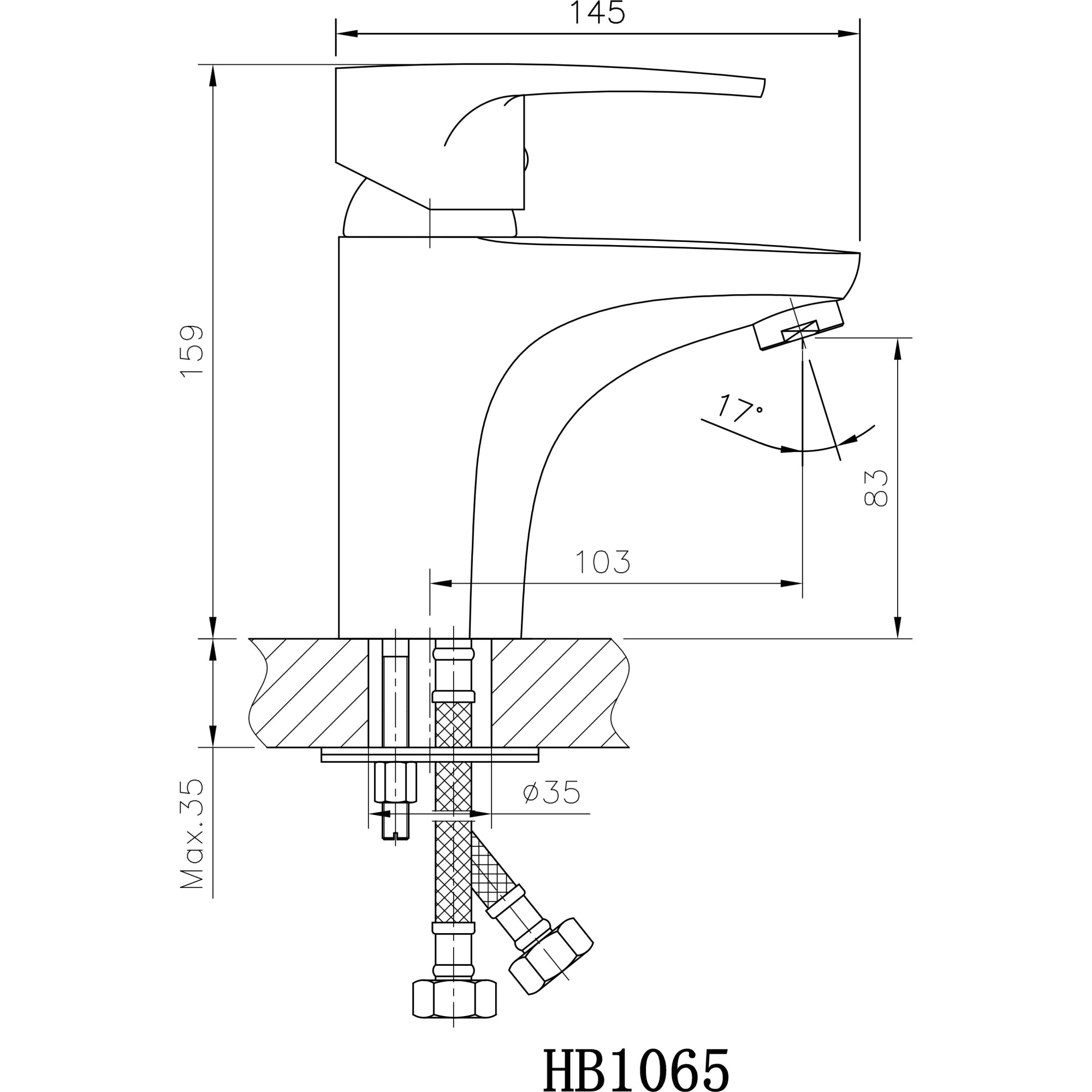Смеситель для раковины Haiba HB1065