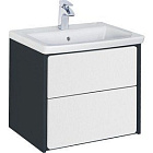 Модуль для раковины Roca Ronda 80 белый глянец/антрацит, ZRU9302965