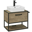 Тумба-умывальник Акватон Лофт Фабрик 65 Дуб Кантри, 1A242301LTDY0