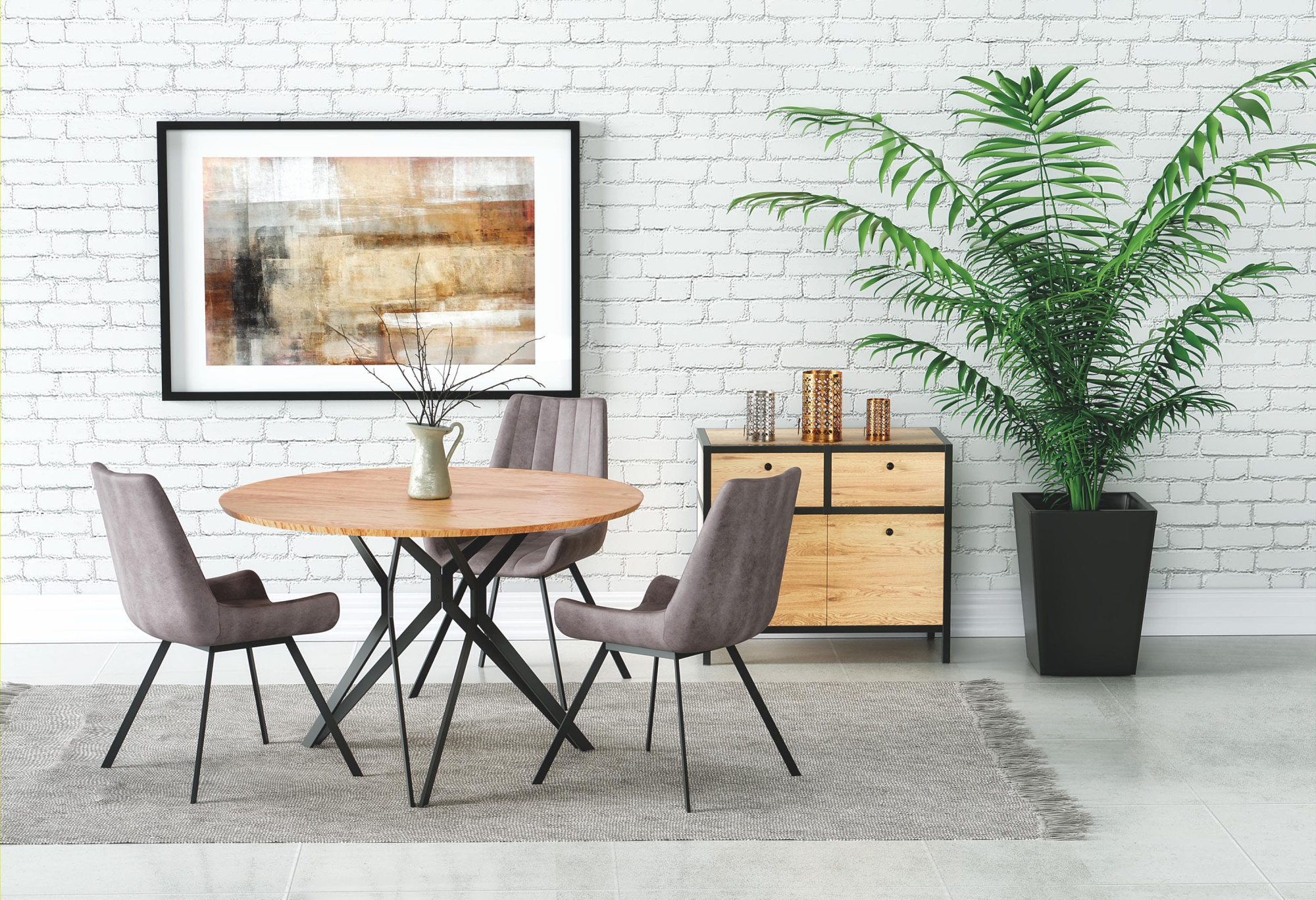 Стул кухонный Halmar K279 серый, V-CH-K/279-KR